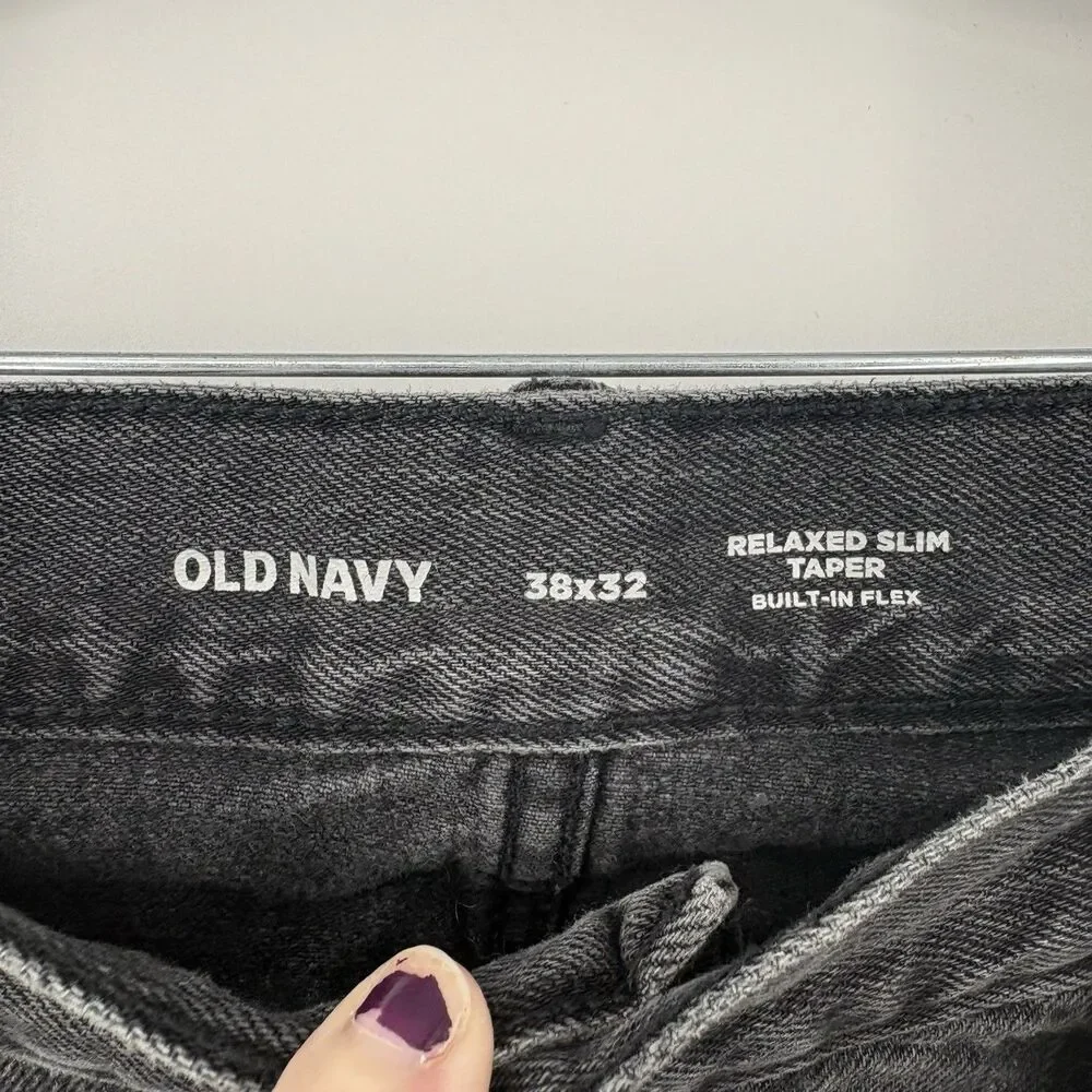 Old Navy Men’s Relaxed Slim Taper Jeans 38x32